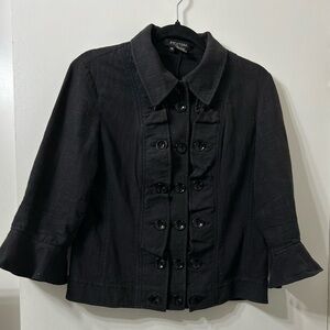 Buttons! buttons! Etcetera cotton linens short jacket size 10